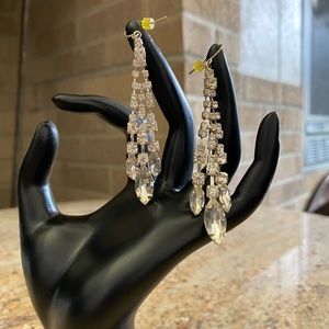crystal dangle fashion earrings